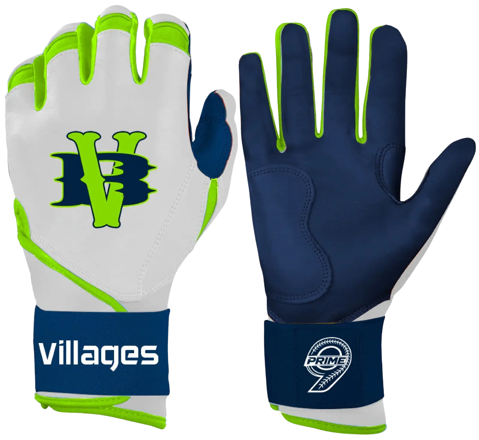 villages bombers prime9 pro baseball and softball batting gloves